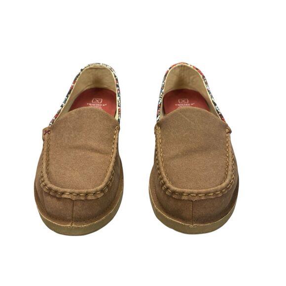 Twisted X Women's Slip-On Loafer, Moc Toe Leather/ Fabric  Tan 9.5 M - Picture 15 of 16